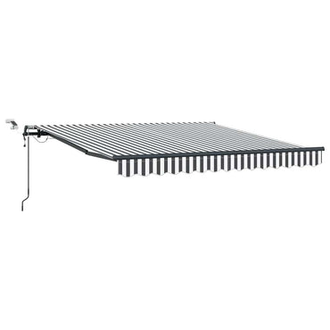 vidaXL Auvent automatique à LED anthracite et blanc 300x250 cm