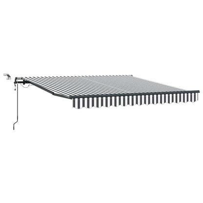 vidaXL Auvent automatique à LED anthracite et blanc 300x250 cm