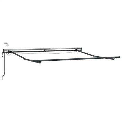 vidaXL Auvent automatique à LED anthracite et blanc 300x250 cm