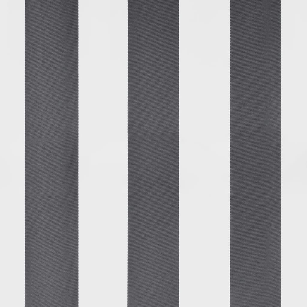 Store banne manuel anthracite et blanc 350x250 cm vidaXL