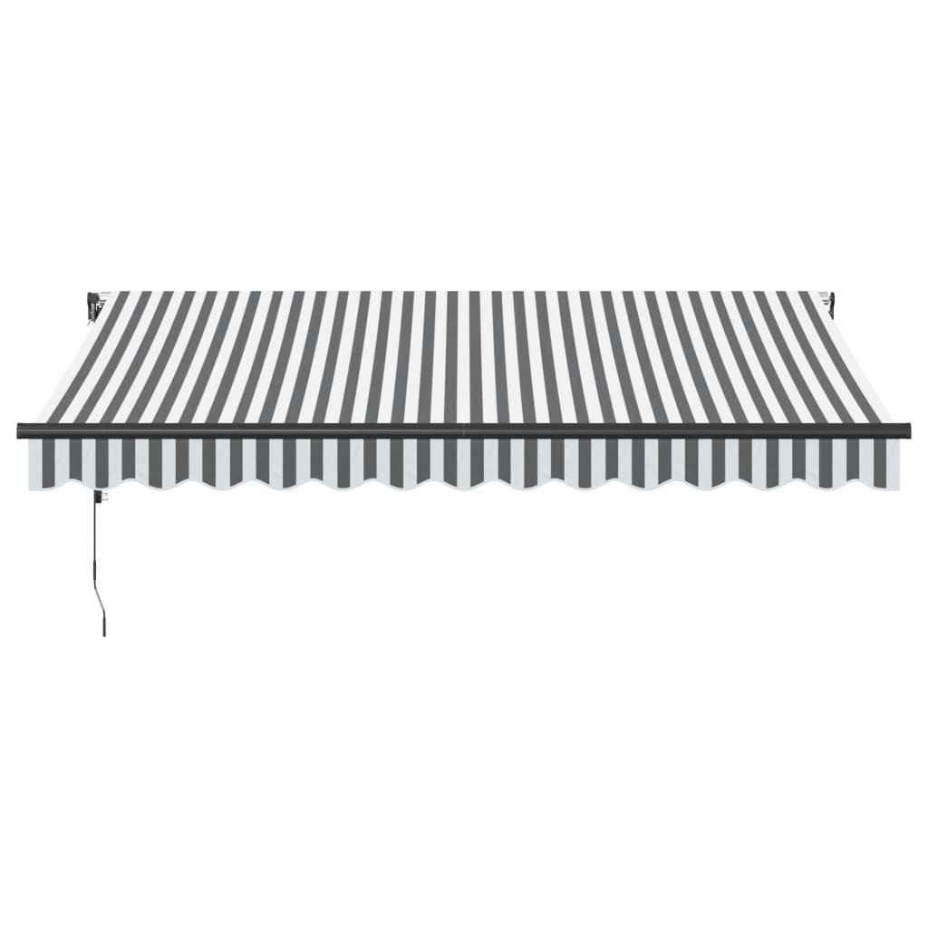 vidaXL Markise Automatisch Anthrazit und Weiß 350x250 cm
