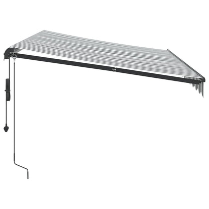 vidaXL Markise Automatisch Anthrazit und Weiß 350x250 cm