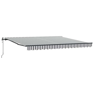 vidaXL Store banne automatique anthracite et blanc 400x300 cm