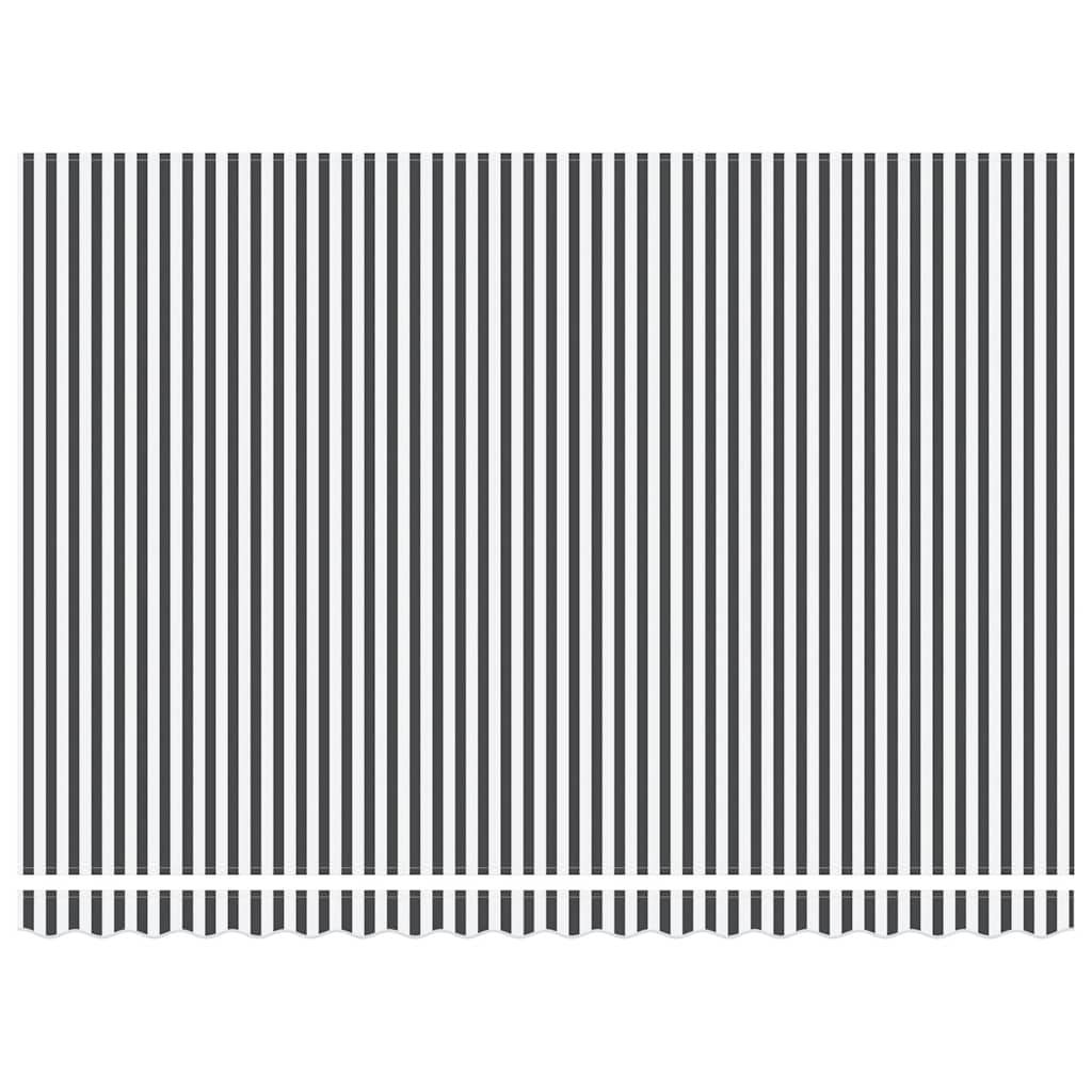 Markise Automatisch Anthrazit und Weiß 450x300 cm