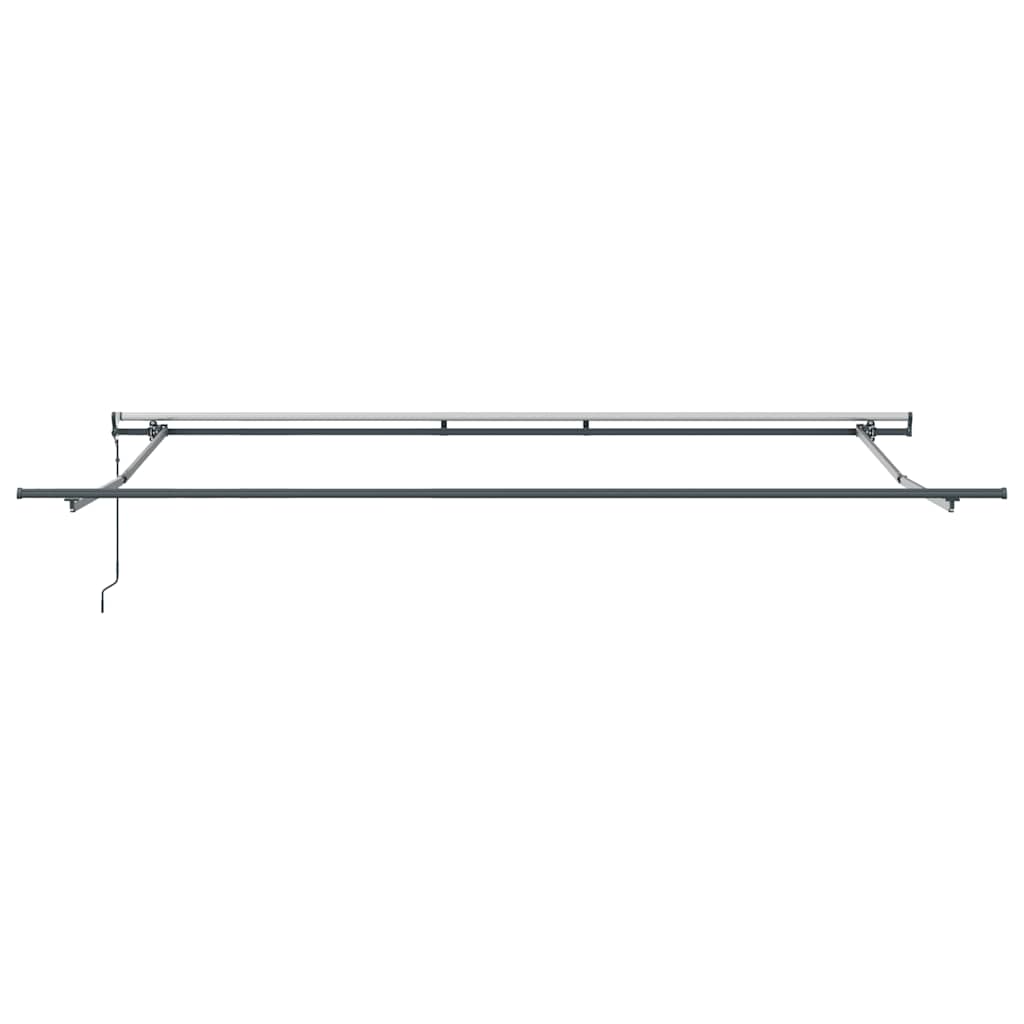 vidaXL Markise Automatisch Anthrazit und Weiß 500x300 cm