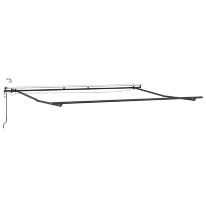 vidaXL Markise Automatisch mit LEDs Anthrazit & Weiß 500x300 cm