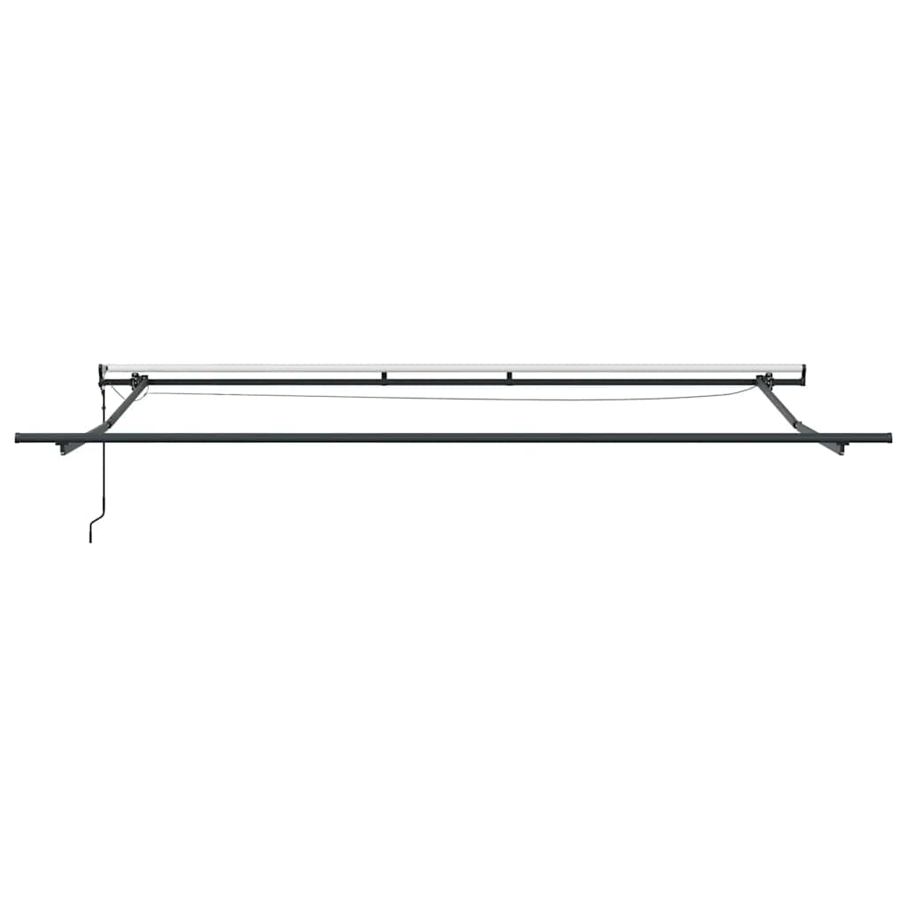 vidaXL Markise Automatisch mit LEDs Anthrazit & Weiß 500x300 cm