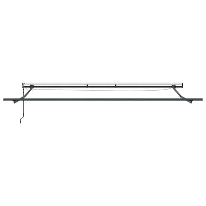 vidaXL Markise Automatisch mit LEDs Anthrazit & Weiß 500x300 cm