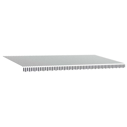 vidaXL Markise Automatisch Einziehbar Anthrazit und Weiß 600x300 cm