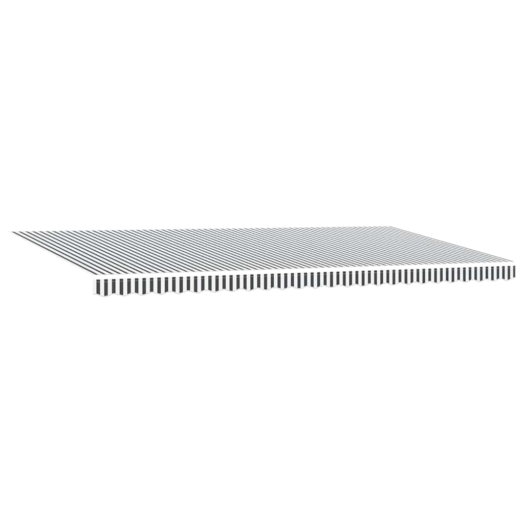 vidaXL Markise Manuell mit LEDs Anthrazit & Weiß 600x300 cm