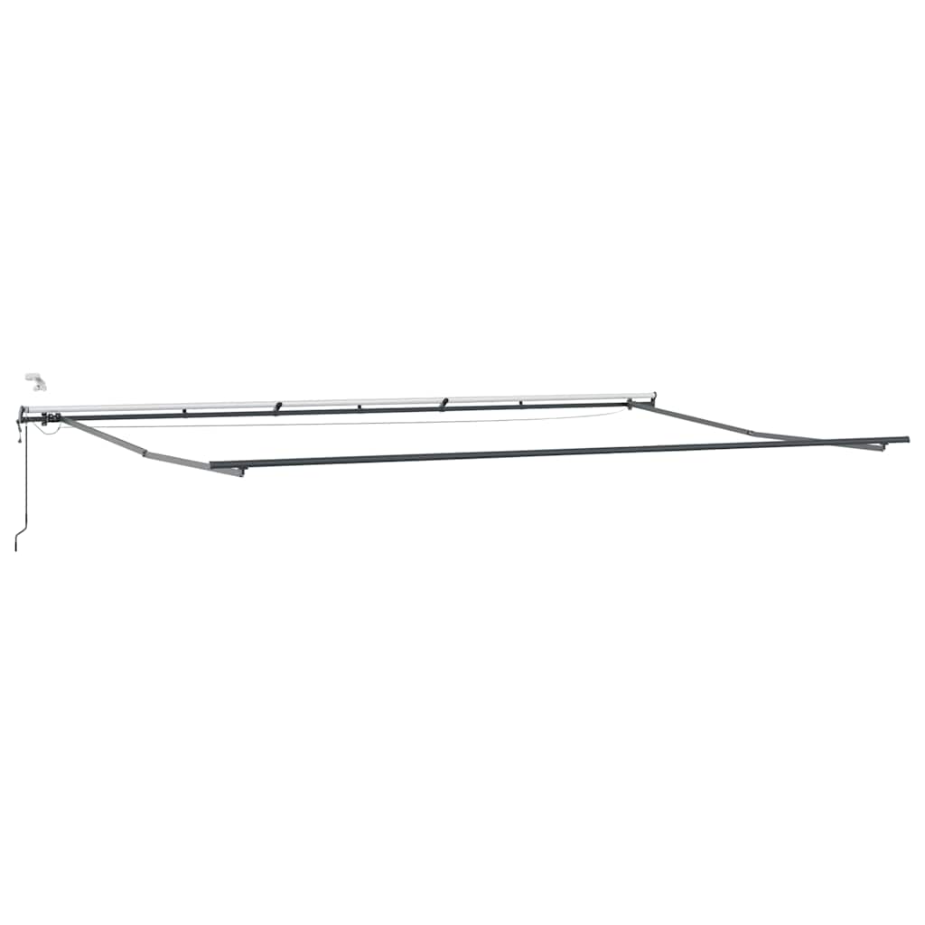 vidaXL Markise Automatisch mit LEDs Anthrazit & Weiß 600x300 cm
