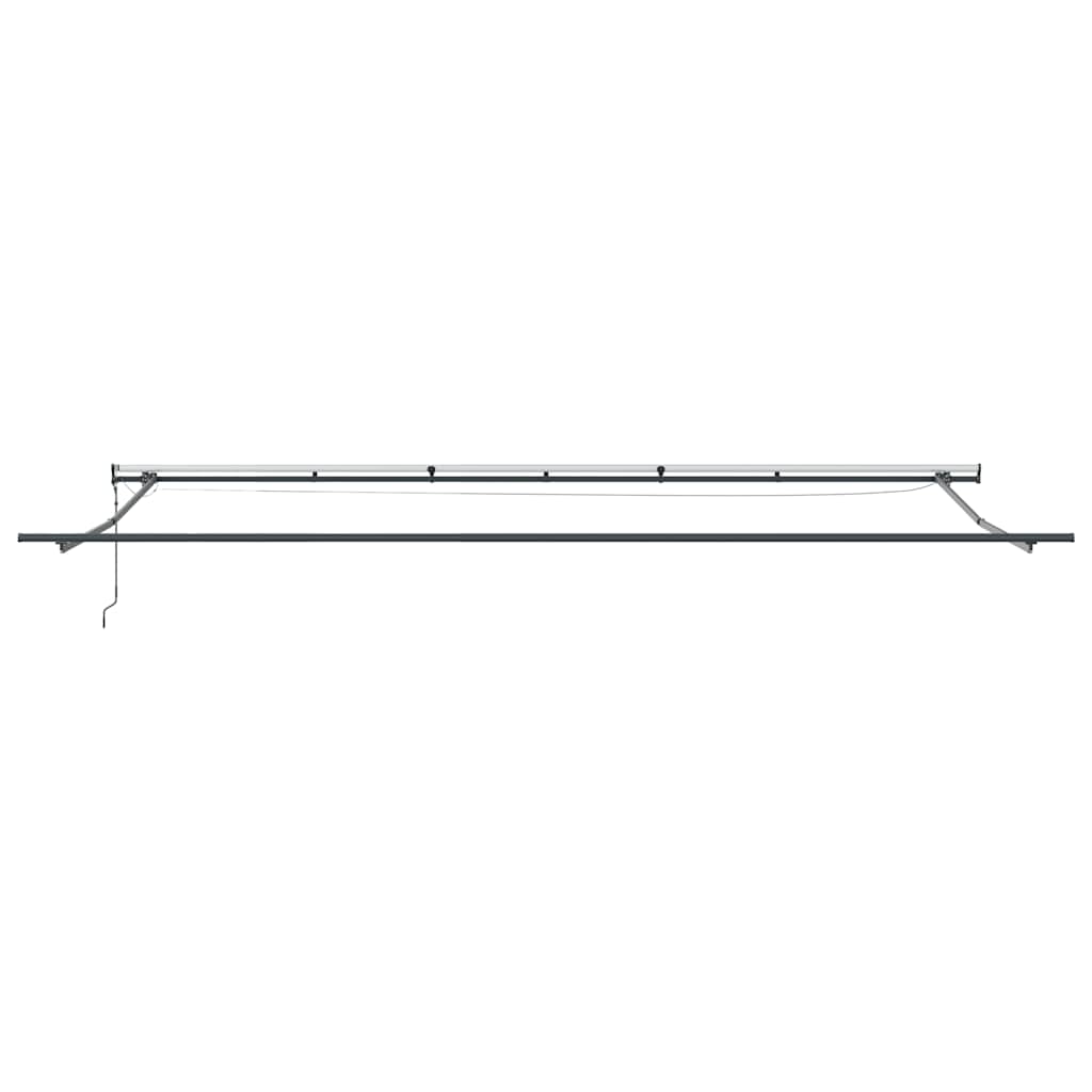 vidaXL Markise Automatisch mit LEDs Anthrazit & Weiß 600x300 cm