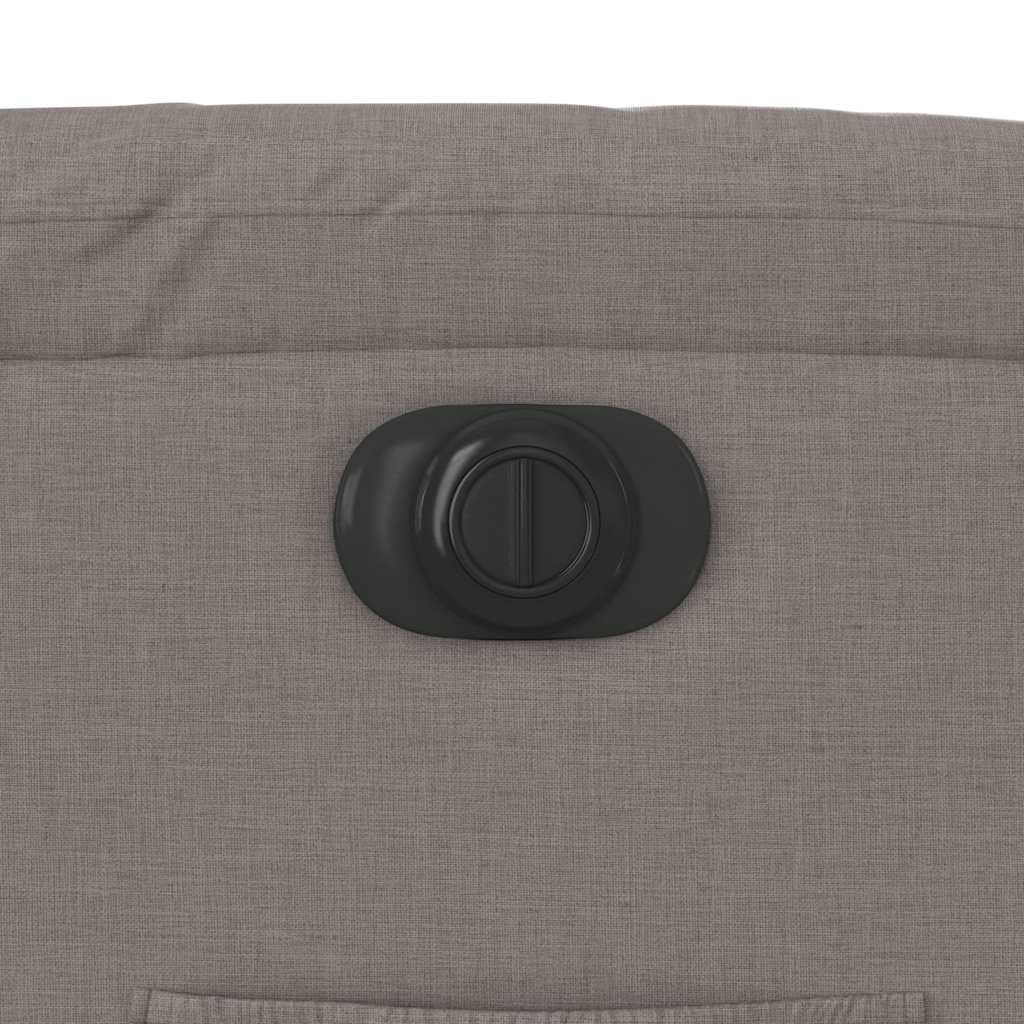 vidaXL Relaxsessel Elektrisch Taupe Stoff
