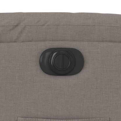 vidaXL Relaxsessel Elektrisch Taupe Stoff