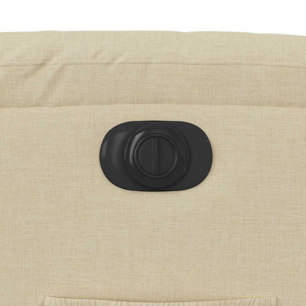 vidaXL Relaxsessel Elektrisch Creme Stoff
