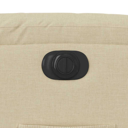 vidaXL Relaxsessel Elektrisch Creme Stoff