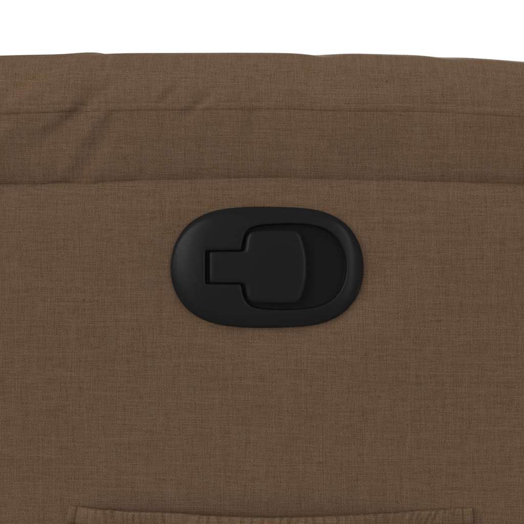 Fauteuil relax inclinable électrique vidaXL marron en tissu