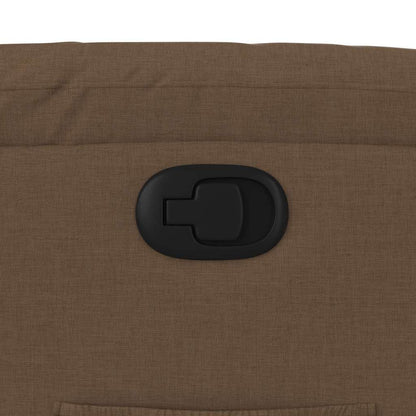 Fauteuil relax inclinable électrique vidaXL marron en tissu