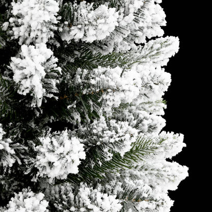 vidaXL Künstlicher Weihnachtsbaum Schlank mit Schnee 240 cm PVC & PE