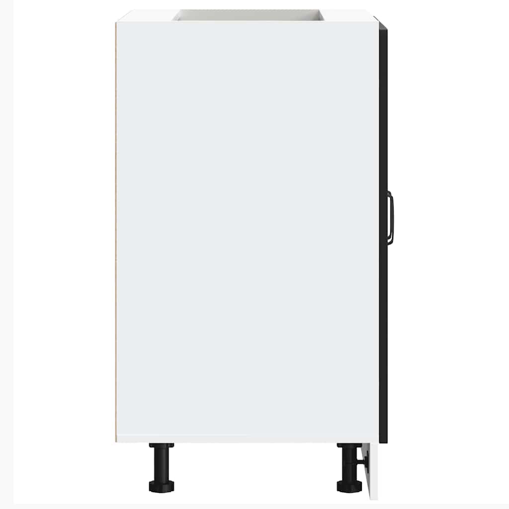 vidaXL Meuble sous-vasque Kalmar Noir 60x46x81,5 cm Bois d'ingénierie