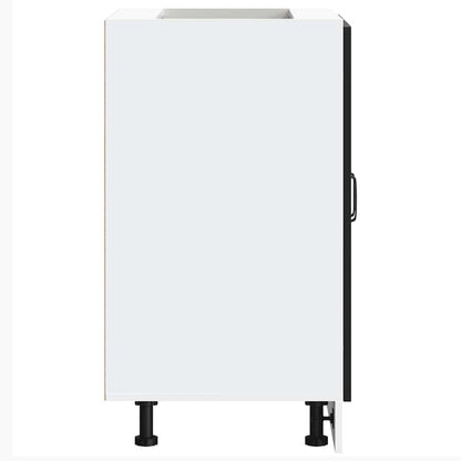 vidaXL Meuble sous-vasque Kalmar Noir 60x46x81,5 cm Bois d'ingénierie