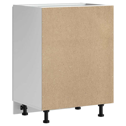 vidaXL Spülenunterschrank Kalmar Hochglanz-Weiß 60x46x81,5 cm