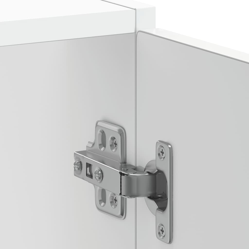 vidaXL Spülenunterschrank Kalmar Hochglanz-Weiß 60x46x81,5 cm