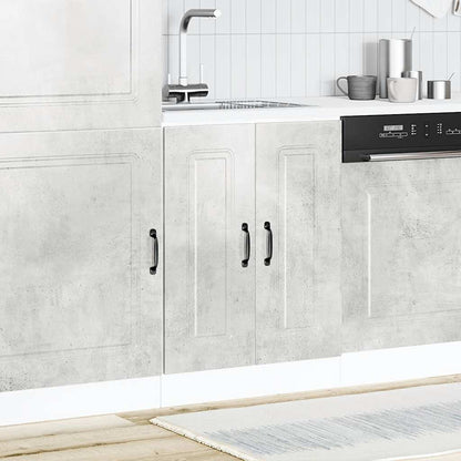 vidaXL Spülenunterschrank Kalmar Betongrau 60x46x81,5 cm Holzwerkstoff