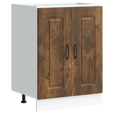 vidaXL Spülenunterschrank Kalmar Räuchereiche 60x46x81,5 cm