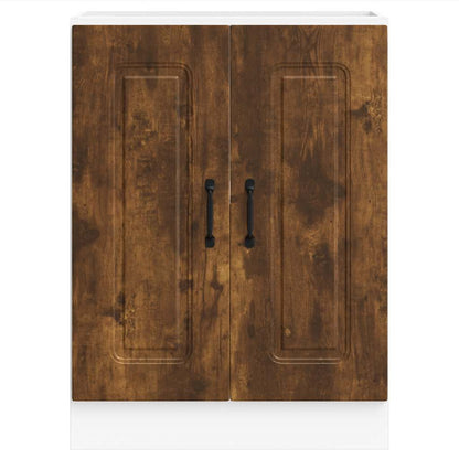vidaXL Meuble sous-vasque Kalmar chêne fumé 60x46x81,5 cm