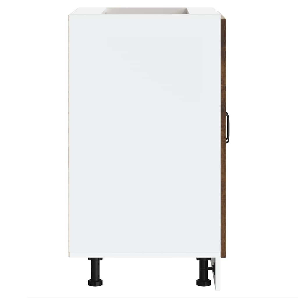 vidaXL Meuble sous-vasque Kalmar chêne fumé 60x46x81,5 cm