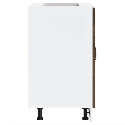 vidaXL Meuble sous-vasque Kalmar chêne fumé 60x46x81,5 cm
