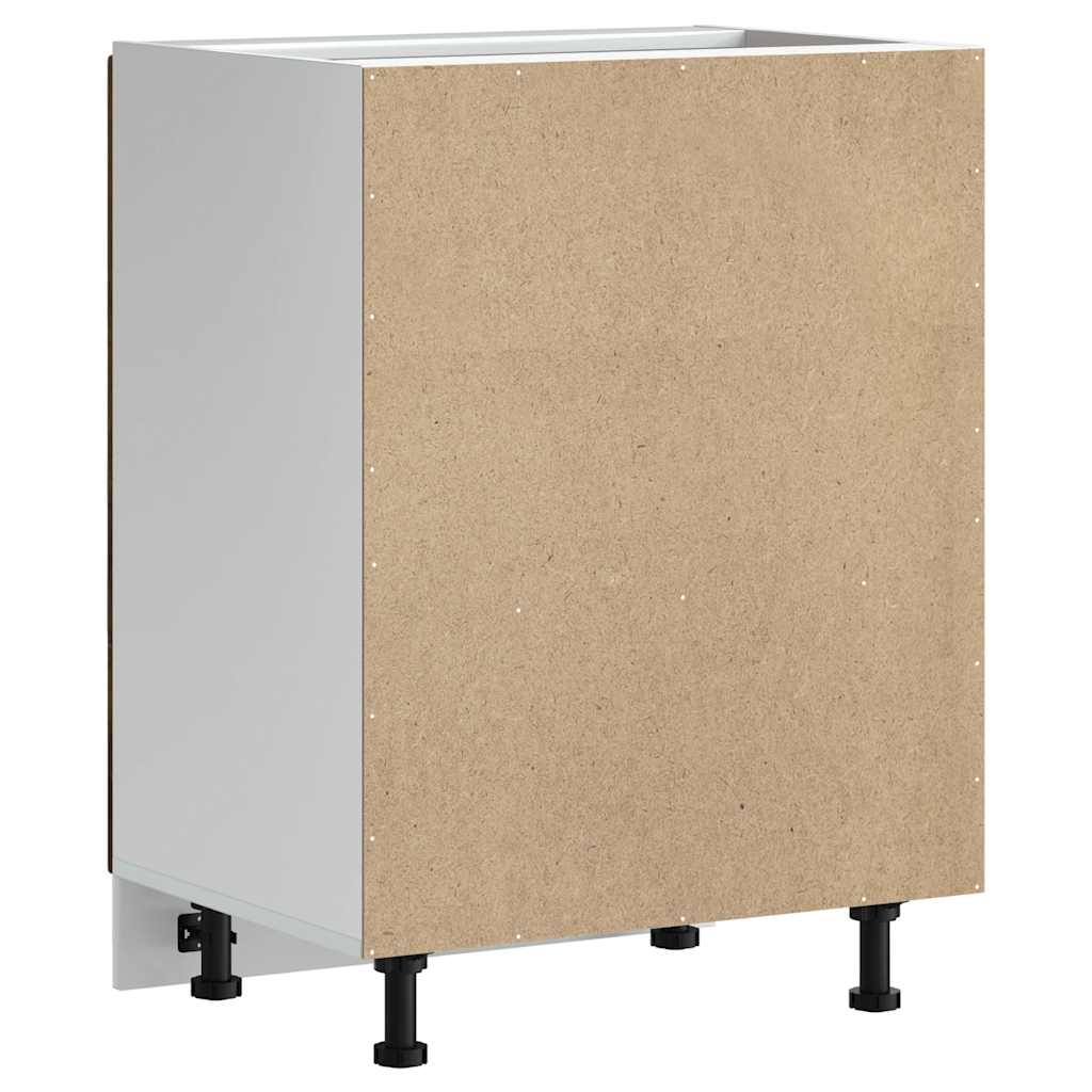 vidaXL Meuble sous-vasque Kalmar chêne fumé 60x46x81,5 cm