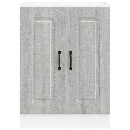 vidaXL Spülenunterschrank Kalmar Grau Sonoma 60x46x81,5 cm