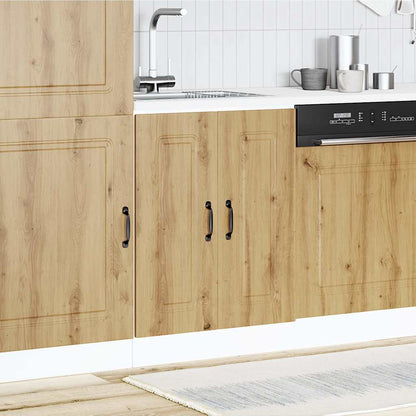 vidaXL Meuble sous-évier Kalmar chêne artisan 60x46x81,5 cm