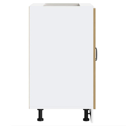 vidaXL Meuble sous-évier Kalmar chêne artisan 60x46x81,5 cm