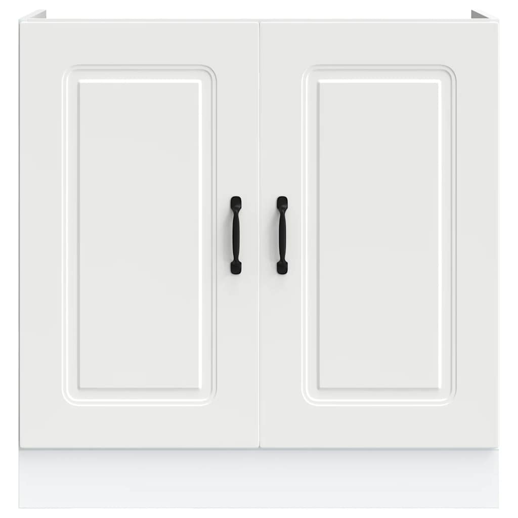 vidaXL Spülenunterschrank Kalmar Weiß 80x46x81,5 cm Holzwerkstoff