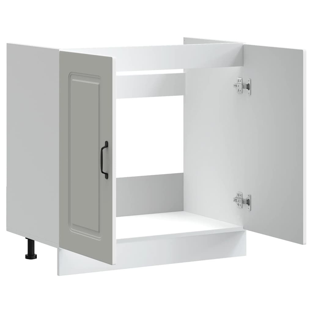 vidaXL Spülenunterschrank Kalmar Weiß 80x46x81,5 cm Holzwerkstoff
