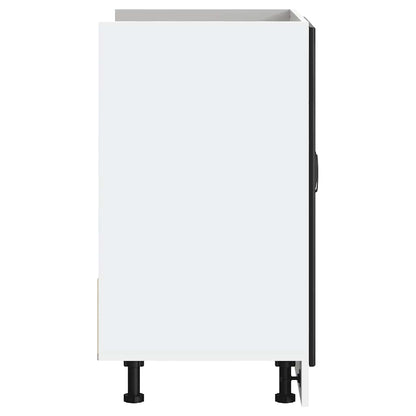 vidaXL Spülenunterschrank Kalmar Schwarz 80x46x81,5 cm Holzwerkstoff
