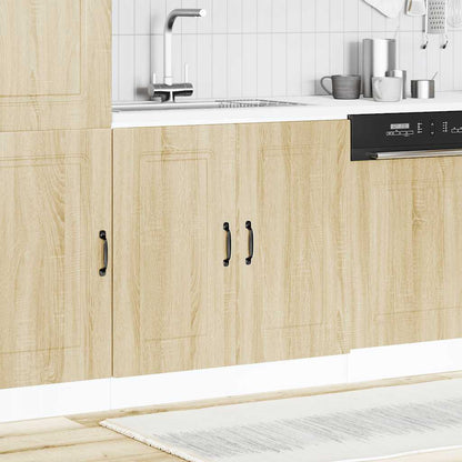 vidaXL Meuble sous-évier Kalmar chêne Sonoma 80x46x81,5 cm