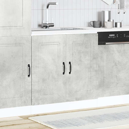 vidaXL Spülenunterschrank Kalmar Betongrau 80x46x81,5 cm Holzwerkstoff