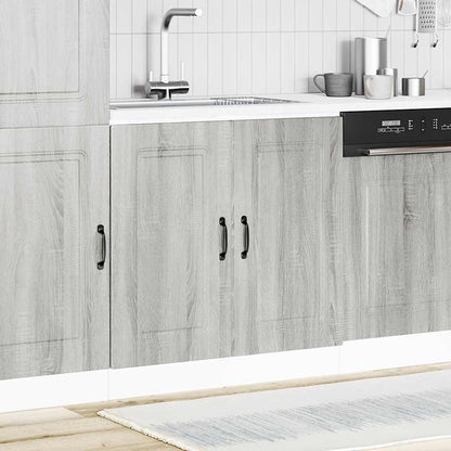 vidaXL Spülenunterschrank Kalmar Grau Sonoma 80x46x81,5 cm