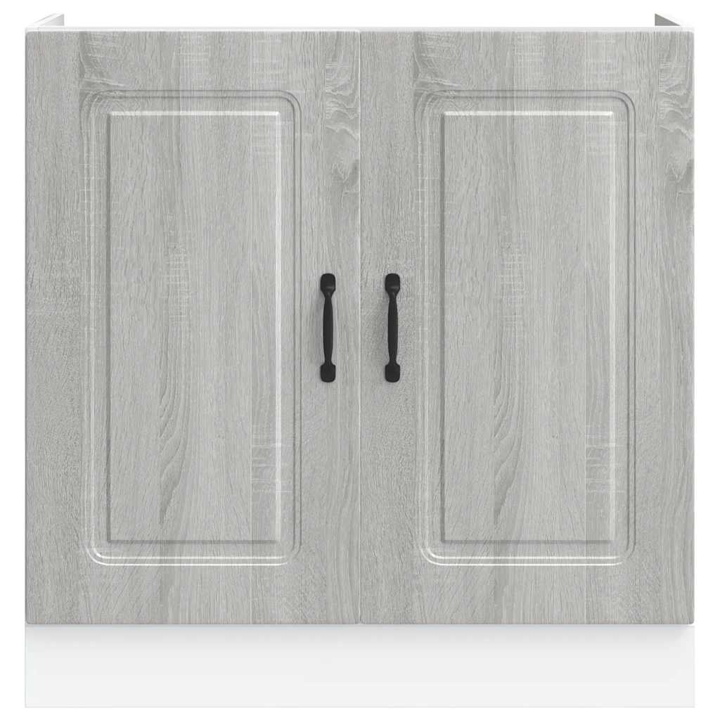 vidaXL Spülenunterschrank Kalmar Grau Sonoma 80x46x81,5 cm