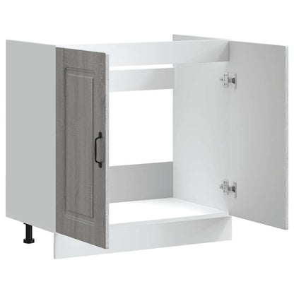 vidaXL Spülenunterschrank Kalmar Grau Sonoma 80x46x81,5 cm