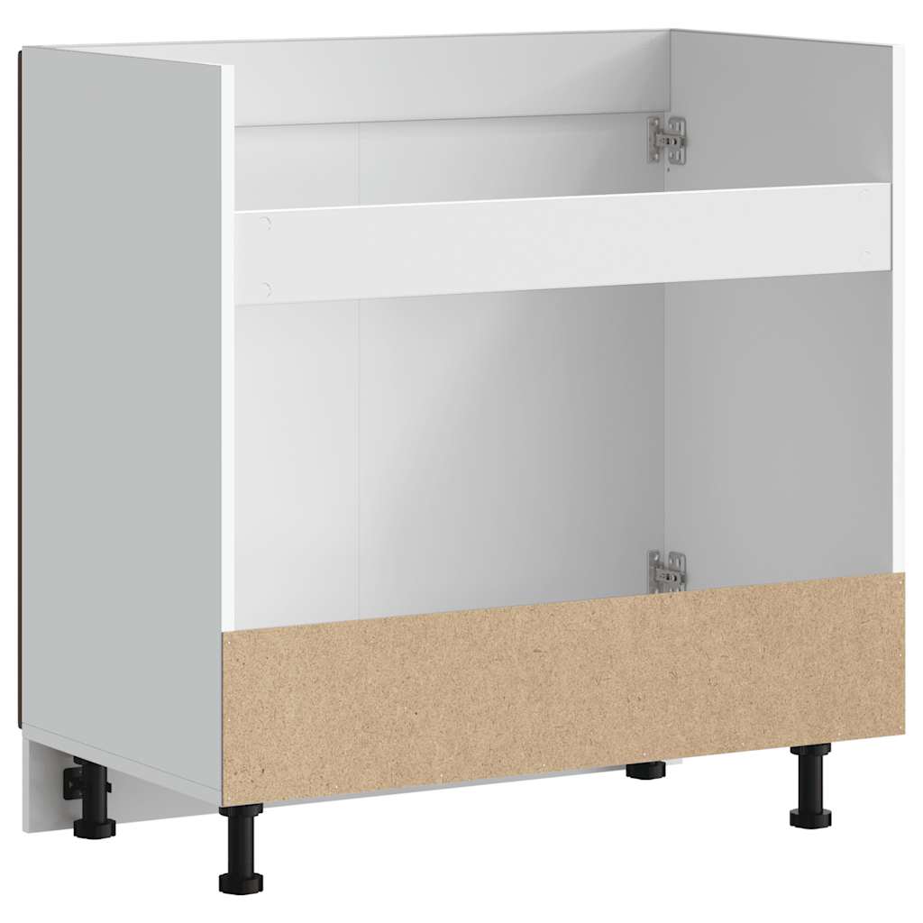 vidaXL Spülenunterschrank Kalmar Braun Eichen-Optik 80x46x81,5 cm