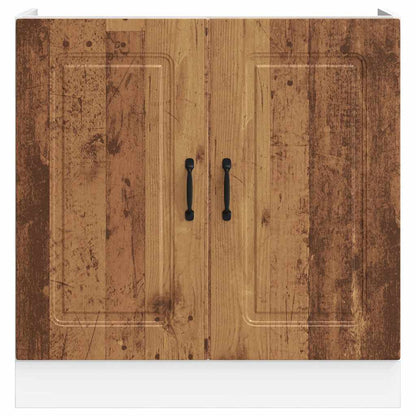 vidaXL Spülenunterschrank Kalmar Altholz-Optik 80x46x81,5 cm