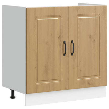 vidaXL Spülenunterschrank Kalmar Artisan-Eiche 80x46x81,5 cm
