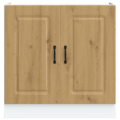 vidaXL Spülenunterschrank Kalmar Artisan-Eiche 80x46x81,5 cm