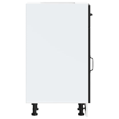 Küchenunterschrank Kalmar Schwarz Holzwerkstoff