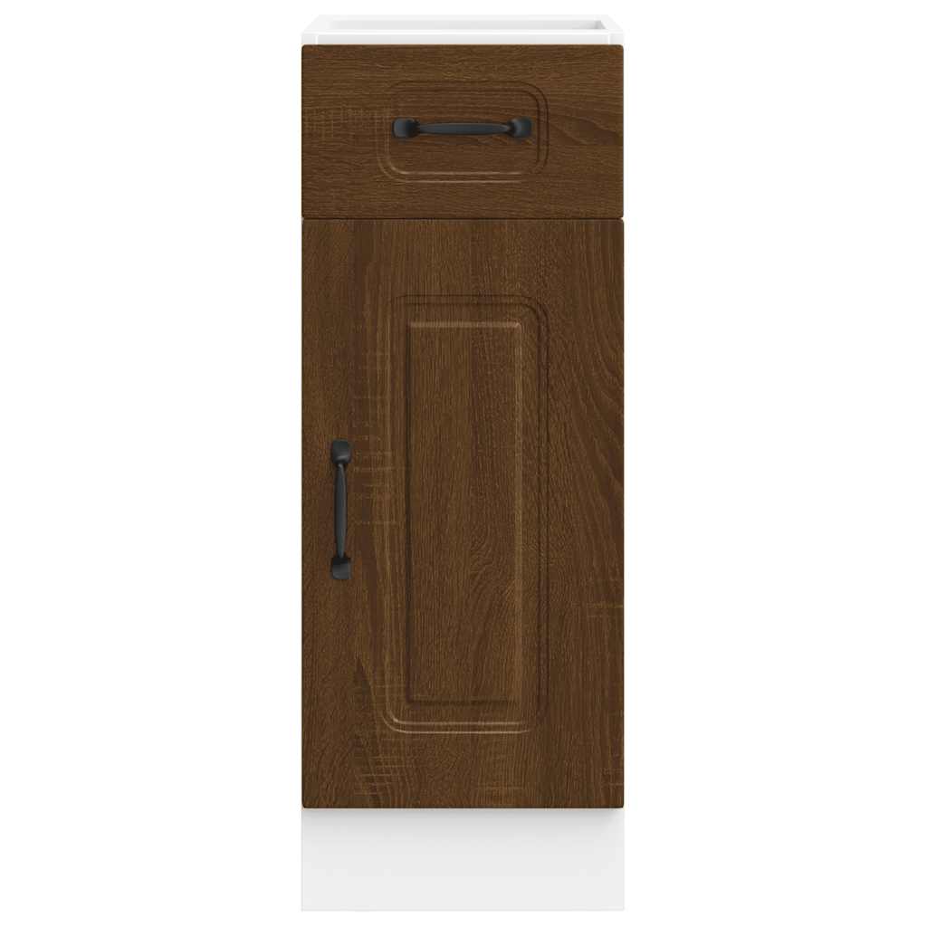 vidaXL Meuble bas de cuisine Kalmar Marron Aspect chêne Bois d'ingénierie